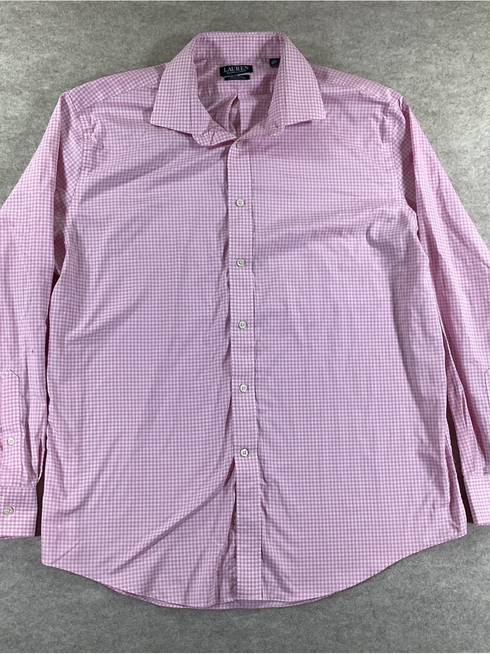 Lauren Ralph Lauren Pink Gingham Button-Down Shirt - Men's XL